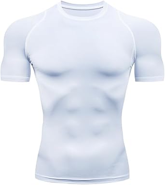 T‑shirt compression hommes manches courtes
