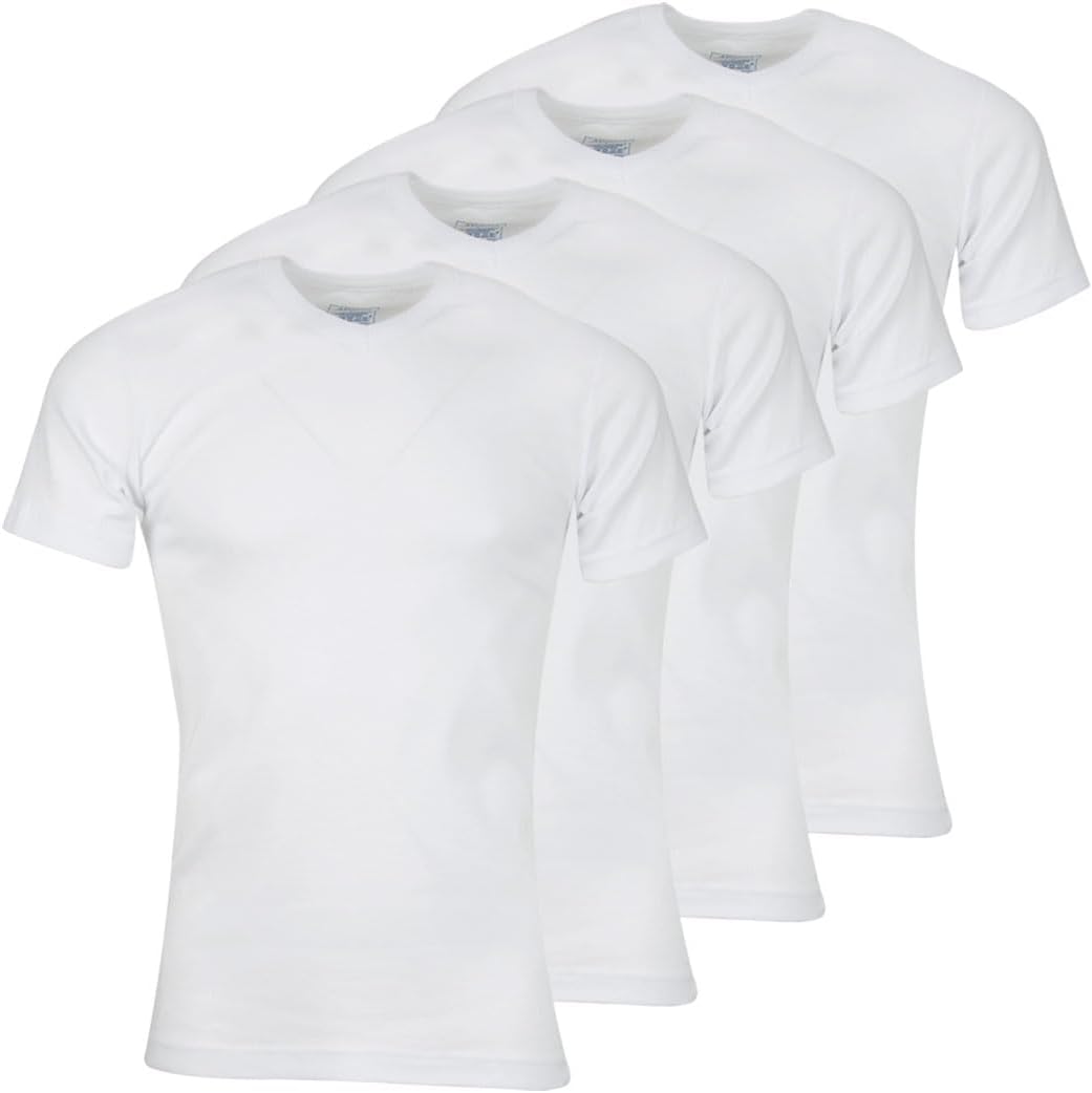 Pack 4 T-shirts V homme bio confort