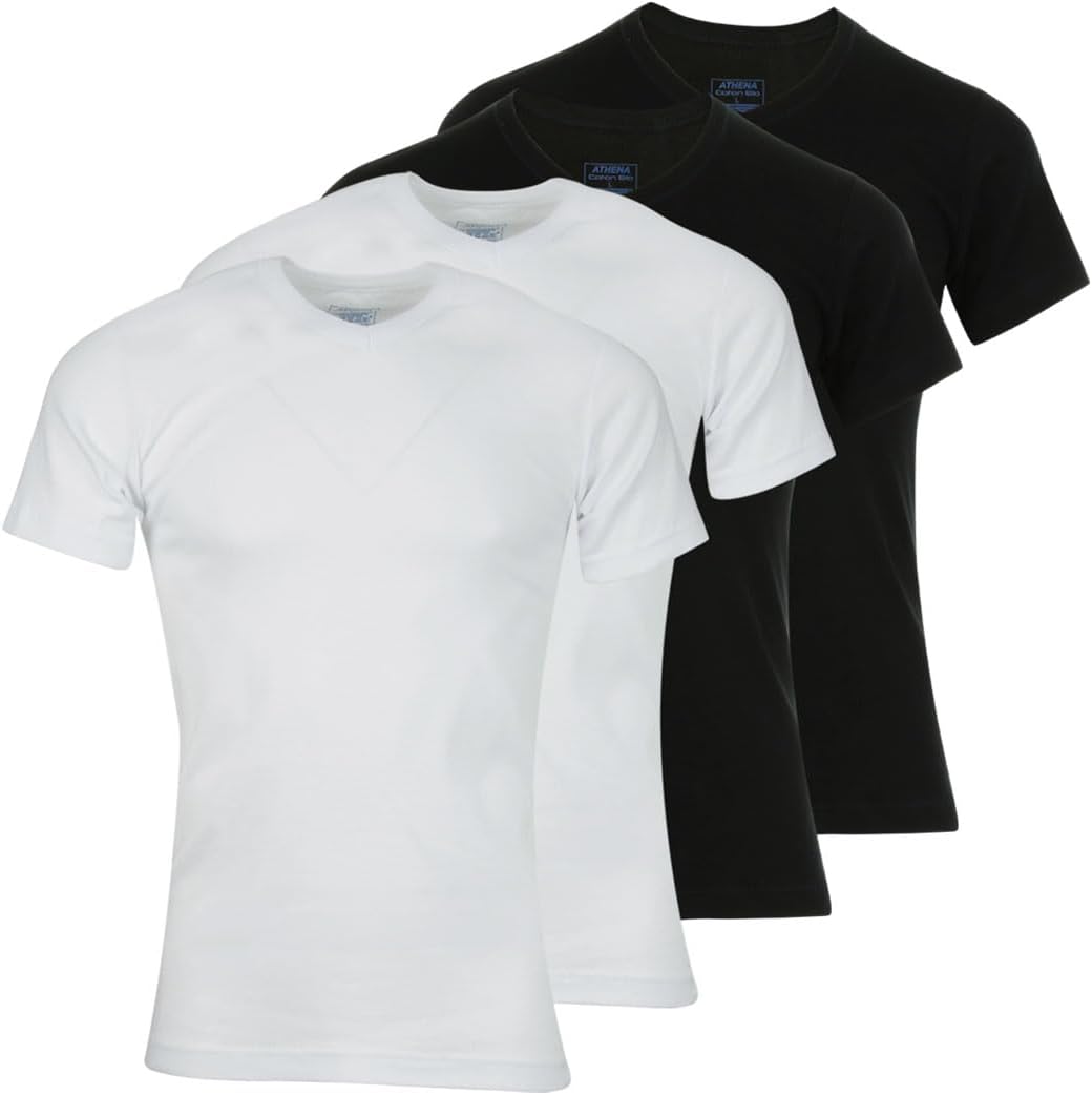 T-shirt col V homme 100% coton bio