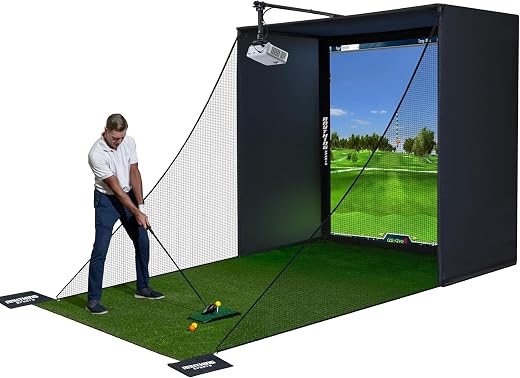 Cage simulateur golf complète 4K métal
